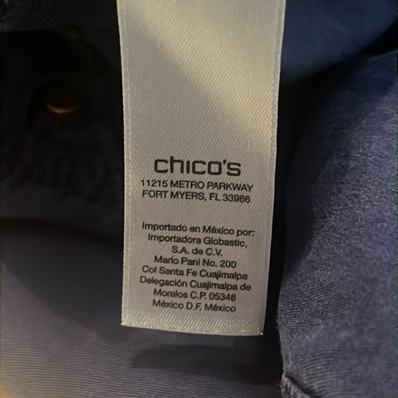 Chico's Royal Blue Casual Straight Leg Ankle Pants Chico's Size 2, US Size 12 - Picture 10 of 15